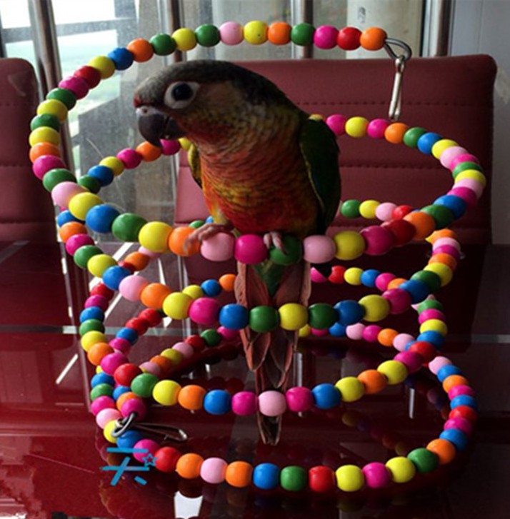 Parrot đồ chơi chim cung cấp xoắn ốc leo thang thang swing cắn chim lồng đứng thanh miễn phí thang swing - Chim & Chăm sóc chim Supplies siêu thị lồng chim
