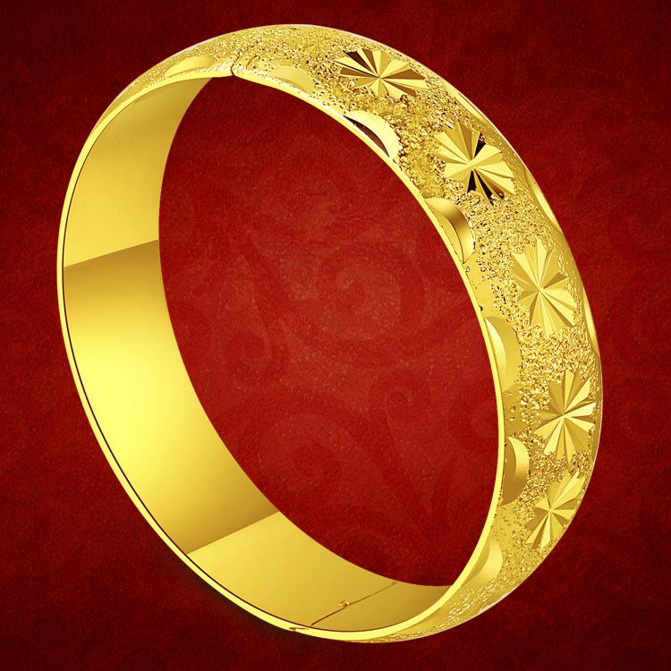Vòng tay mạ vàng Vòng tay stud Bông tai Vòng cổ Việt Nam Sha Jin Đặt quà tặng năm mới 999 Vàng vòng lv