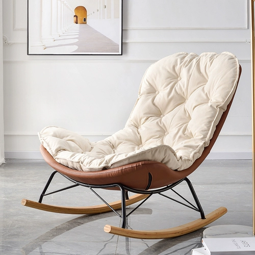 Северный качалка кресло -стул Lazy Cool Room спальня для взрослых легкие роскошные кресло -качалка одиночное диван балкон повседневный стул