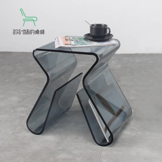 Fashionable Nordic designer creative transparent modern simple fashionable Danish personalized acrylic coffee table side table and corner table