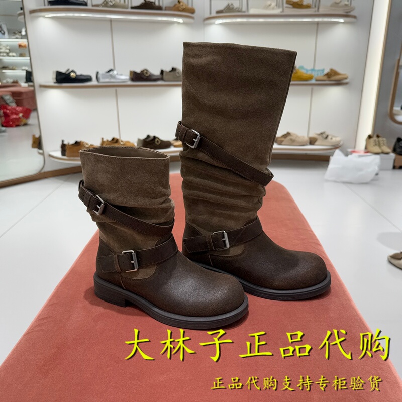 Authentic Belle Western Boots from the Boutique, Cowhide Stacked Boots for Women, 2026 Winter New Knight Long Boots G4Y1Ddg6 Authentic Belle Western Boots from the Boutique, Cowhide Stacked Boots for Women, 2026 Winter New Knight Long Boots G4Y1Ddg6