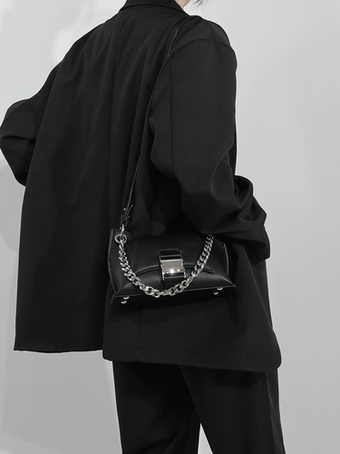 木川卡 Металлическая цепь, портативная сумка подмышку, сумка через плечо, сумка на одно плечо, изысканный стиль