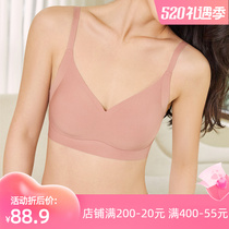 Spring Summer Youth Little breasted bra Women anti-sagging Breast Breathable Jelly Strips Latex Mat Underwear Thin to gather