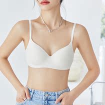 White lingerie women gather small breasts without a steel ring a piece of unscarred merry-back bra teenage girl Jane about summer