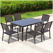 Outdoor tables and chairs combined all aluminum alloy terracegarden outdoor open air cast aluminum iron courtyard leisure furniture