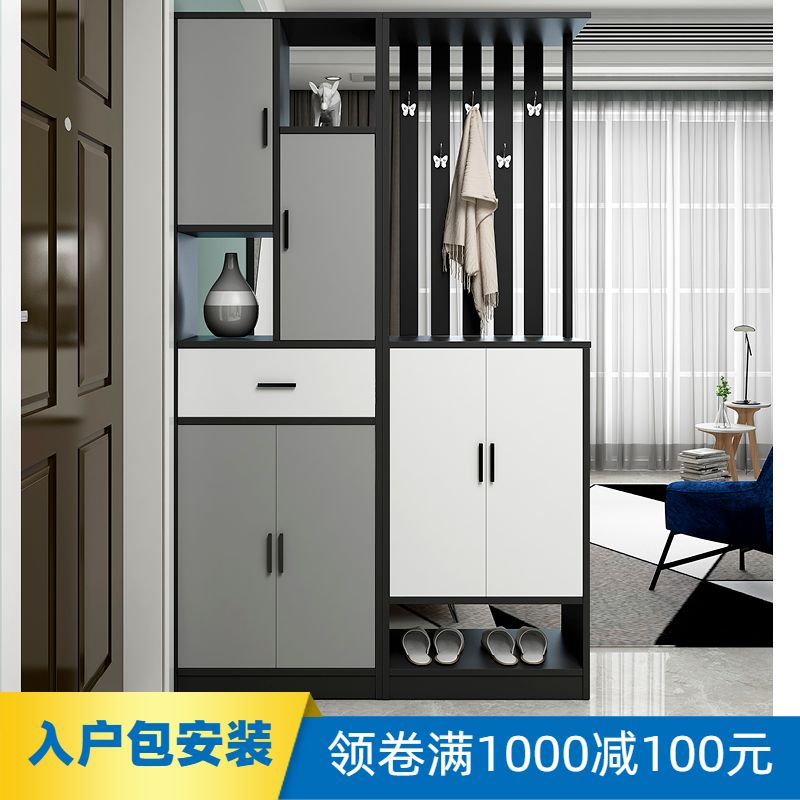 Entrance entrance partition cabinet into the shoe cabinet hall cabinet modern simple double-sided living room screen decoration cabinet shelves