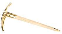 GRIVEL PIOLETOR 65CM classic gold-plated large ice manuscript