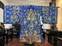 Taoist priests summer ultra-thin gauze robe sapphire blue Jiuhe Taoist high-gong robes and robes are available in multiple colors