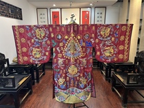 Taoist priests high performance robe maroon light gauze material Xiaotai Kowloon 28-constellation small-sleeved robe cassock robe