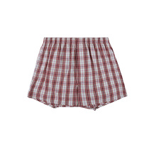 YESCODE Korea mens pure cotton soft and comfortable easy and breathable mid-waist four-corner home Aropants