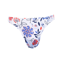 YESCODE KOREA MALE YOUTH MID-WAIST LIFT HIP LEKA SILK SLIP SOFT AND BREATHABLE SPEED DRY TRIANGLE BRIEFS