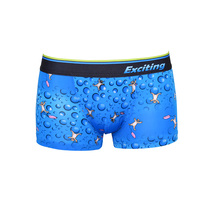 YESCODE Korean male youth mid-waist silk slip soft and comfortable and breathable speed dry summer tight corner pants