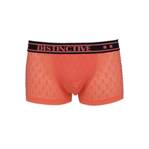 YESCODE Korean male youth mid-waist comfortable and breathable speed dry orange red Four corners skintight and flat corner pants