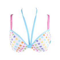 South Korea YESCODE women 75C Cup 80C Cup broken size special bra thin print gather breathable