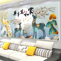 2022 new diamond paintings full of drilling livingroom home and Masterpiece Sticky Diamond Cross Embroidered Elk Peacock Brick Stone Show Applique