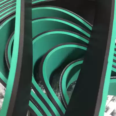 Automatic box cleaning machine belt Rubber conveyor belt Laminating machine Punching suction belt Box cleaning machine green rubber belt