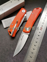 Real Steel sharp lion Emperor Luna Lite Luna Orange G10 handle pocket folding knife lock-free EDC