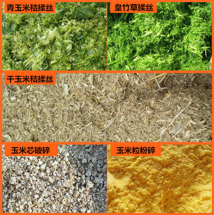 高喷型400新式铡草粉碎机猪草牛羊饲料粉碎机干湿两用