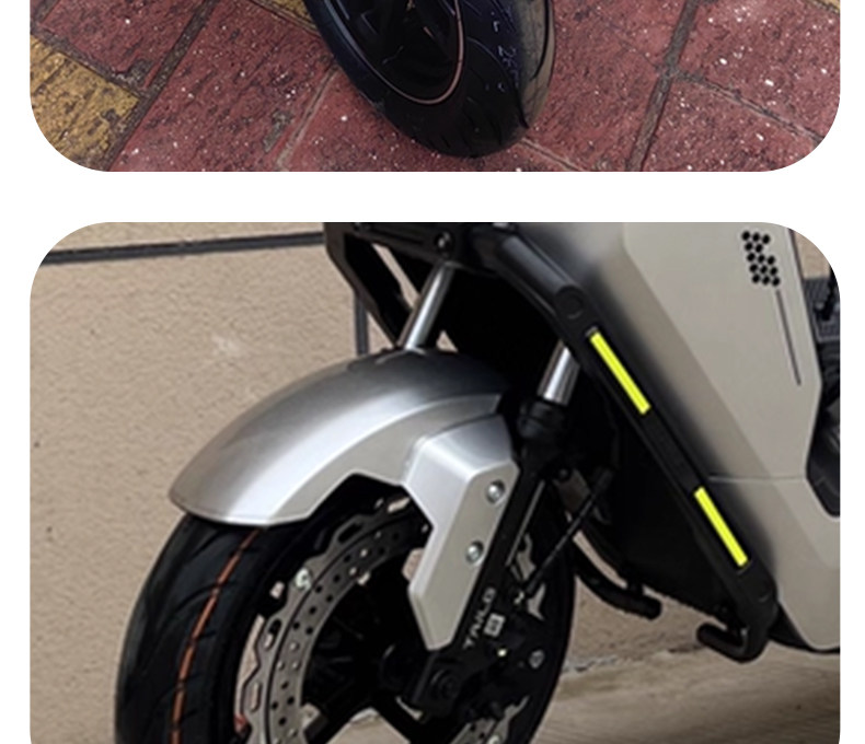 Thickened front fender mudguard for electric vehicles, suitable for Tailin Cangqiong, made of wear-resistant plastic, universal front mudguard modification