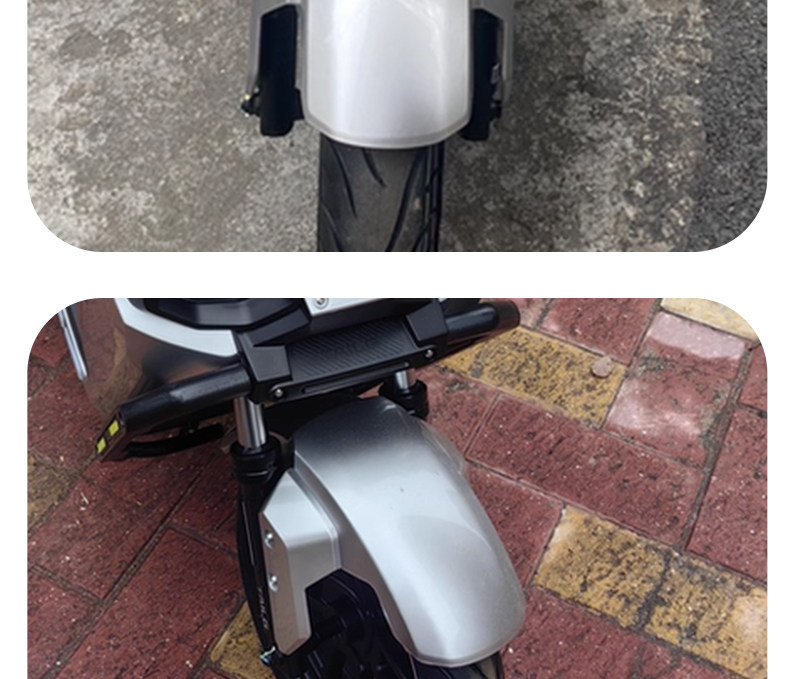 Thickened front fender mudguard for electric vehicles, suitable for Tailin Cangqiong, made of wear-resistant plastic, universal front mudguard modification