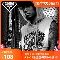 (Small size) nuclear explosion trend men and women cotton sports leisure men and women sleeveless hoodie