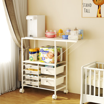 Baby feeding table storage cabinet baby products storage rack applicable space bedside bedside bottle storage cabinet bilateral