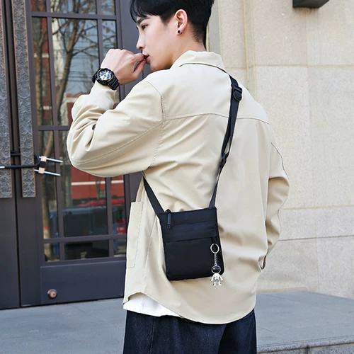 Японская водонепроницаемая черная небольшая сумка, сумка на одно плечо для отдыха, 2022, ткань оксфорд