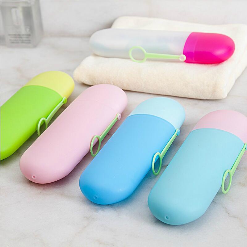 Portable wash mouth cup Brushing cup Tooth tank Creative simple toothpaste storage travel toothbrush box Single pack