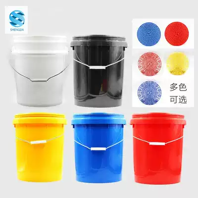 Two barrels of water car wash method special car wash bucket Plastic thickened dragon cyclone dust collection filter element sand and stone block car wash bucket