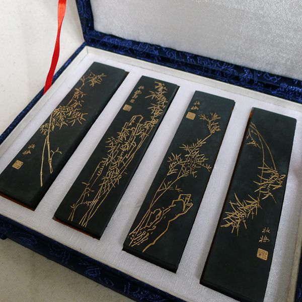 Zheng Banqiao gift ink Hui Shexian old Hu Kai Wen ink ingot ink bar ink block Four treasures of Wen Fang set of ink