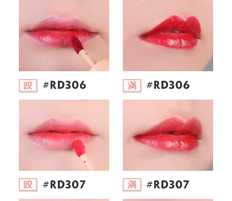 Hàn Quốc Chính hãng Etude House Kem Ice Cream Lip Gloss Lip Gloss Lip Glaze Itty House Son môi dưa hấu đỏ - Son bóng / Liquid Rouge