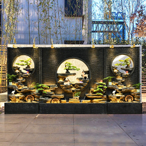 Fake Mountain Flowing Water Fountain Pendulum Pieces Outdoor Villa Garden Patio Fish Pool Building View Company Hotel Hospitality Landing Landscape