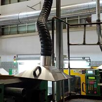 1.1 million positioning smoking pipe 160 solder industrial dedusting exhaust pipe electric resistance welded row smoke odor gas-collecting Hood