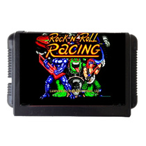 MD2 Sega Game Card 16 bit SEGA black cart roller racing rock and roller car classic nostalgia