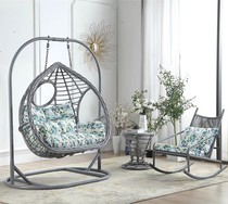 Internet celebrity double home balcony hanging chair courtyard hanging basket rattan chair indoor hammock swing chair outdoor cradle lounge chair