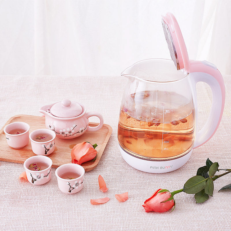 [USD 92.03] Bunny Rabbit Glass Kettle Electric Kettle Home Student Dorm