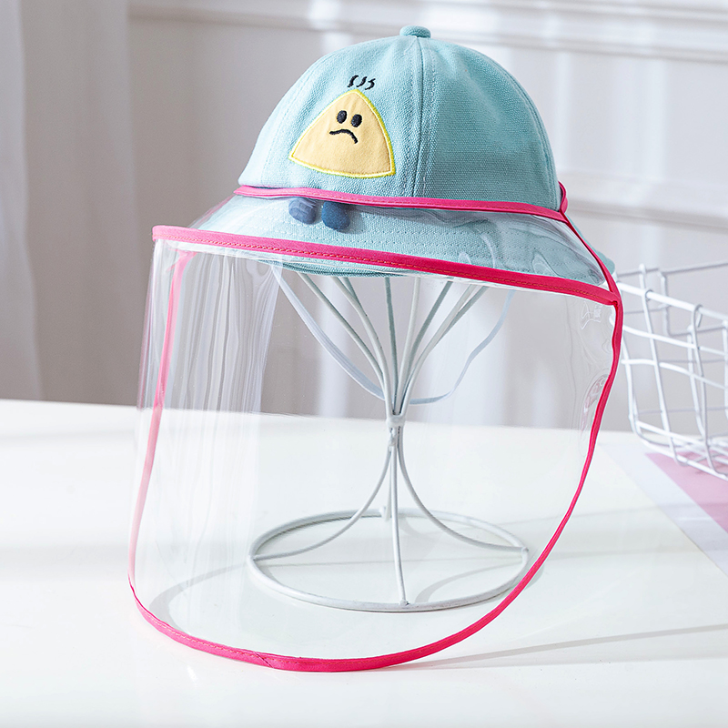 Children's anti-foam hat baby detachable mask fisherman hat baby super cute spring and summer sunshade sunscreen cartoon basin hat