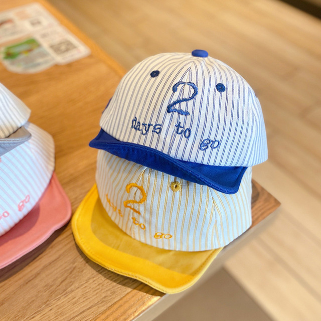 Baby hat boy spring and summer thin peaked cap baby cute super cute embroidery sunscreen sun hat wide brim - Taobao
