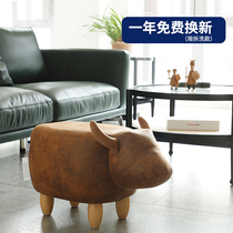 Home door to change the shoe stool net red living room Nordic light luxury fabric creative change into the home can sit on the shoe stool low stool