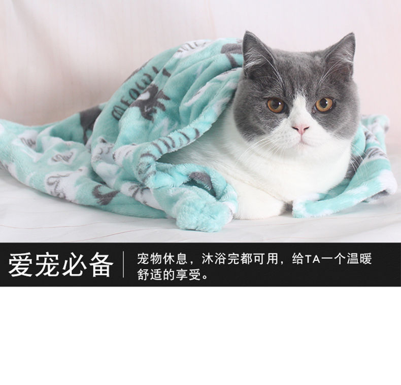Pet chăn chó chăn mùa đông dày chó san hô lông cừu chăn mùa đông mèo chăn chó chăn ấm pad - Cat / Dog hàng ngày Neccessities Bát cho chó ăn