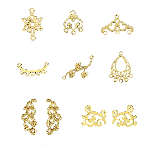 Металлическая игрушка в форме цветка для маникюра, кукла, маленькие серьги с аксессуарами, «сделай сам»