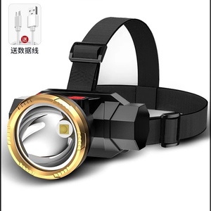 可充电！户外强光头灯手电筒