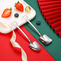  304 stainless steel shovel spoon household retro creative dessert eating watermelon special spoon cute shovel spoon