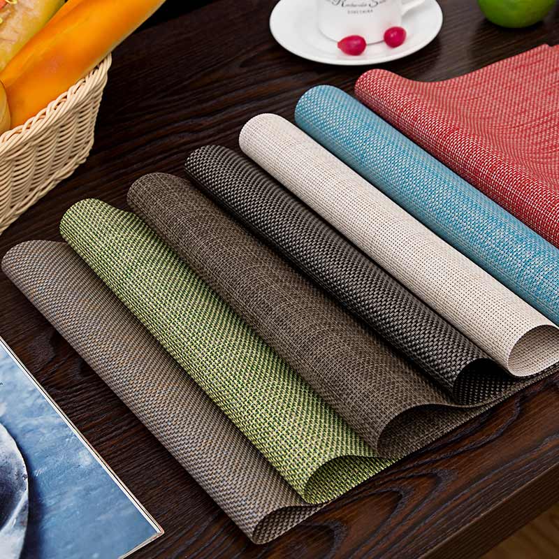 European-style Waterproof Pvc Dining Mat Insulation Mat Dining Cloth Bowl Cushion Table Mat Table Cushion Dish Cushion Bowl Mat Washing Speed Dry Creativity