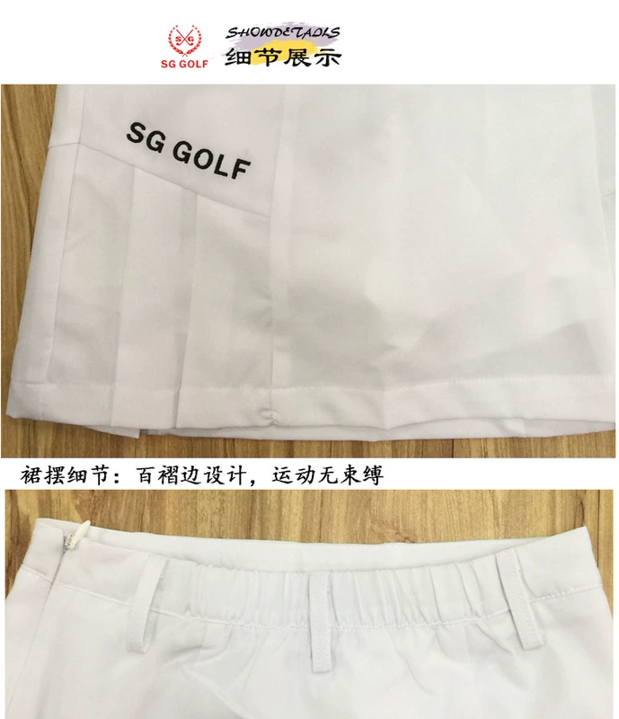 Thanh thiếu niên và trẻ em quần áo golf phù hợp với quần áo mùa hè tay ngắn nam quần trắng SG2018 mùa hè phong cách mới