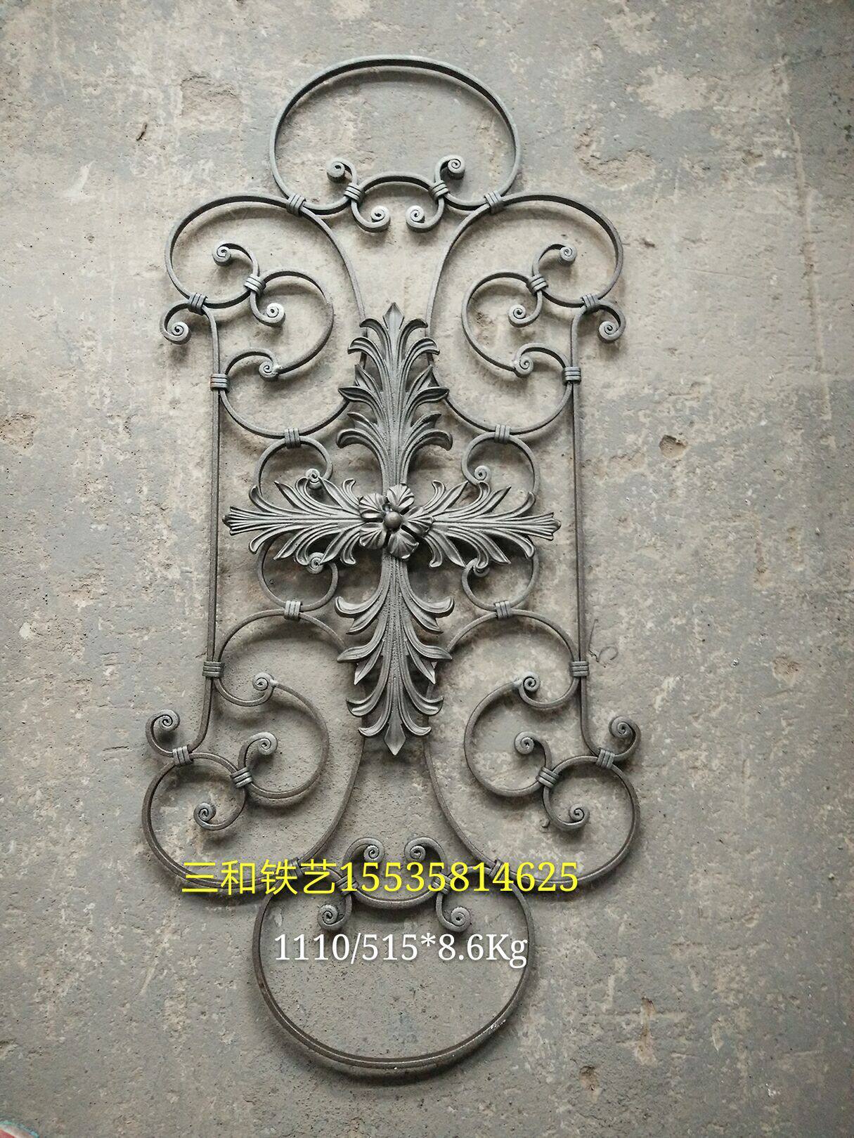 Gate Accessories Iron Art Accessories Cooked Iron Forged Flower Railing Accessories Balcony Accessories Floral Forged and Flowers
