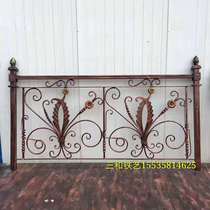 Sanhe wrought iron forging railing forged guardrail iron staircase high-end stair high-end guardrail Villa railing