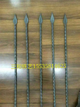 Sanhe iron gate railing accessories forged stair gun tip fence accessories square steel tip