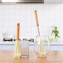 Day Style Long Handle Cup Brush Log Straight Bottle Brushed Wash Cup Brushed Clean Brushed Glass Teapot Teapot No Dead Angle Clear Wash