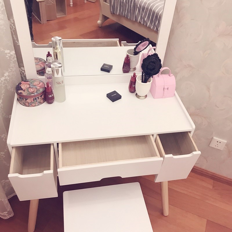 # 香港 精选 桌 # Bàn trang điểm Bắc Âu Bàn trang điểm cỡ nhỏ Kinh tế Mini bàn học gấp